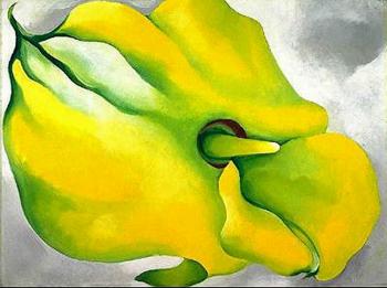 Georgia O Keeffe : Yellow Calla